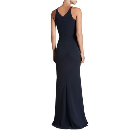 Dress the Population Gown with High Slit Blue XL - Picture 4 of 11